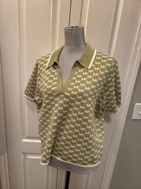 Michael kors all over MK sweater sage green